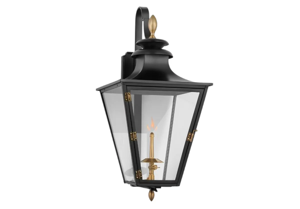 ALBERMARLE LARGE BRACKETED GAS WALL LANTERN - Image 2