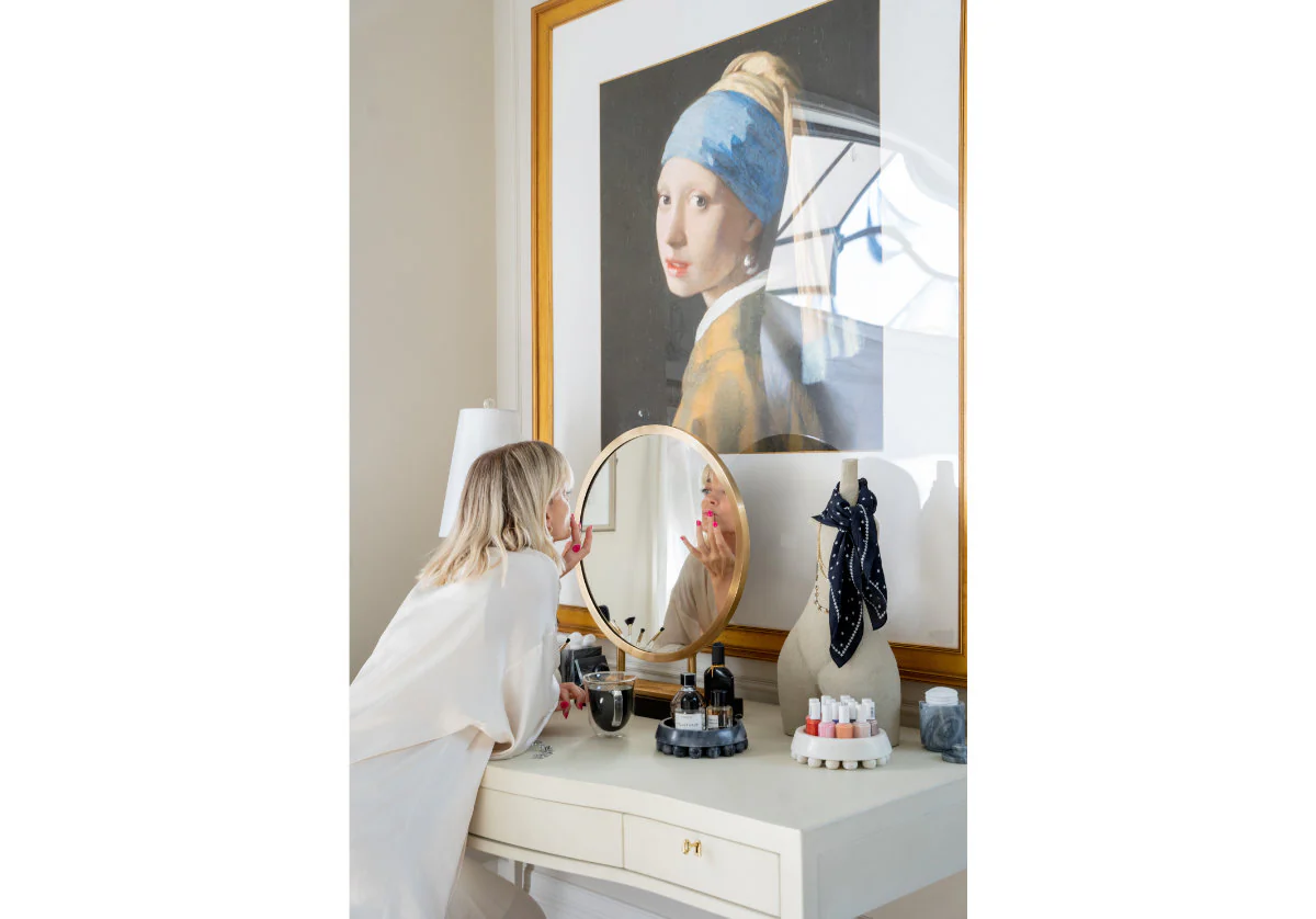 ALICE BRASS VANITY MIRROR - Image 2