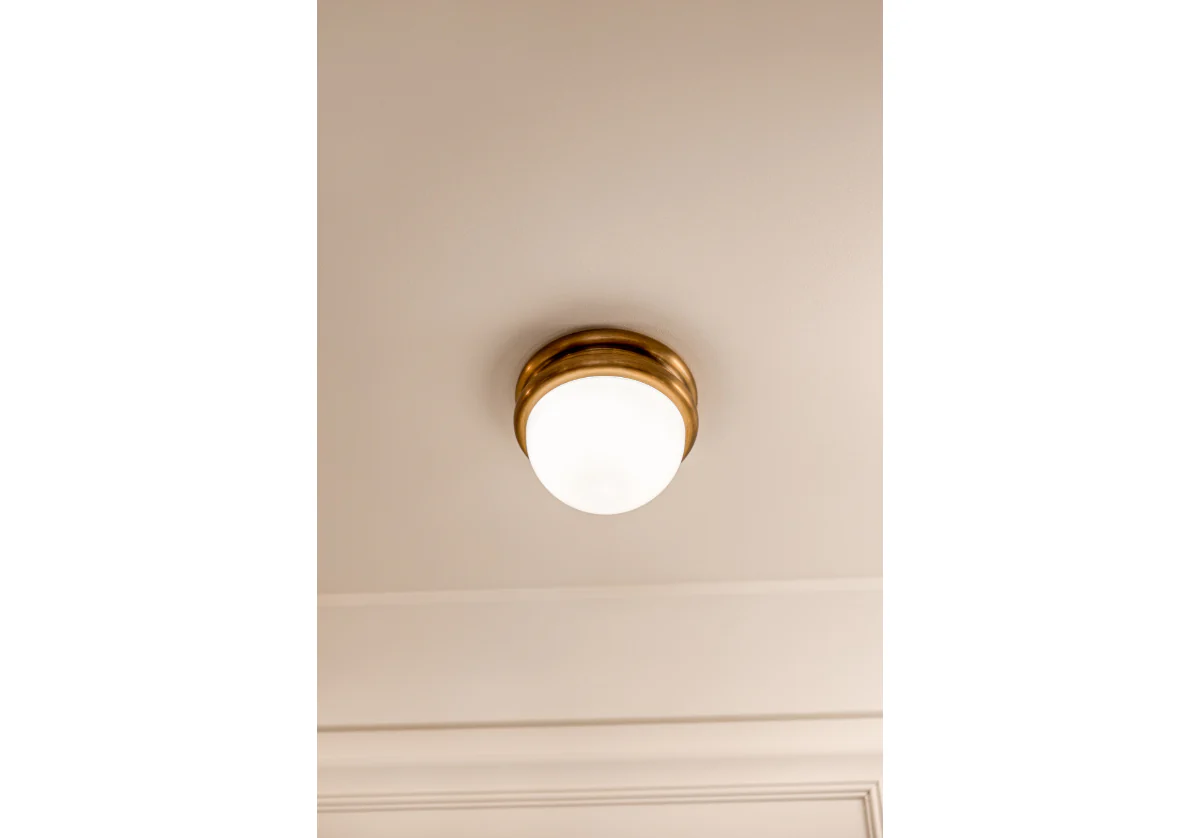 ALYS FLUSH MOUNT | Glass & Brass - Image 12