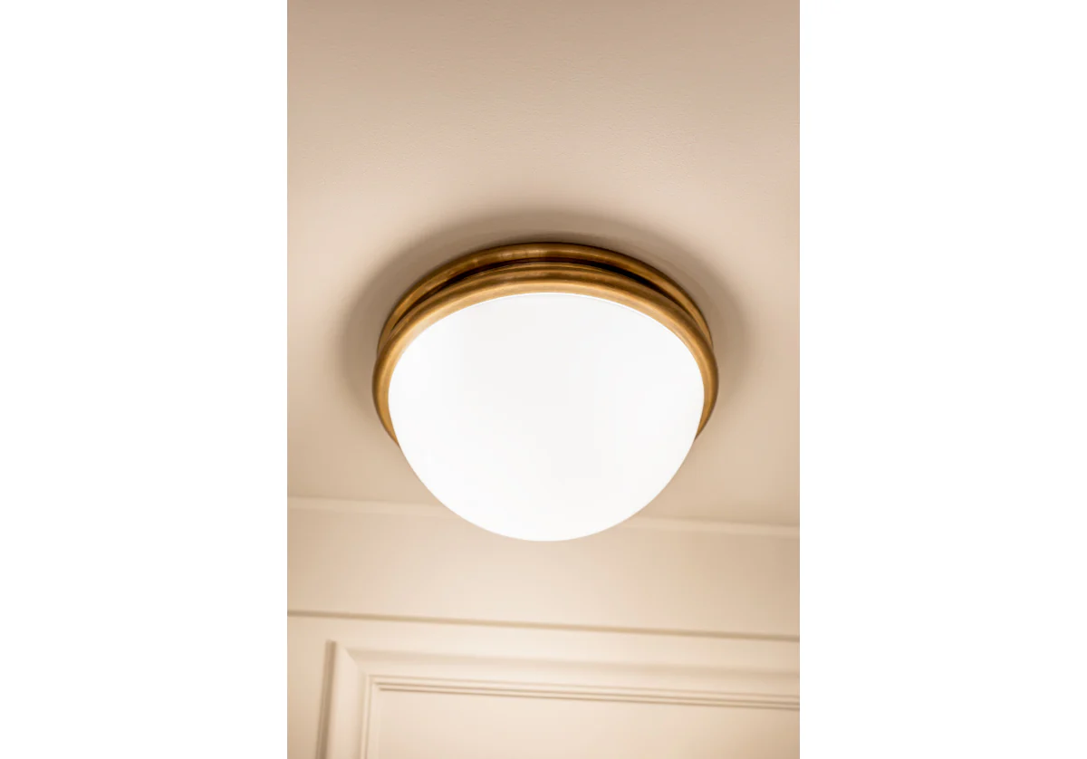 ALYS FLUSH MOUNT | Glass & Brass - Image 15