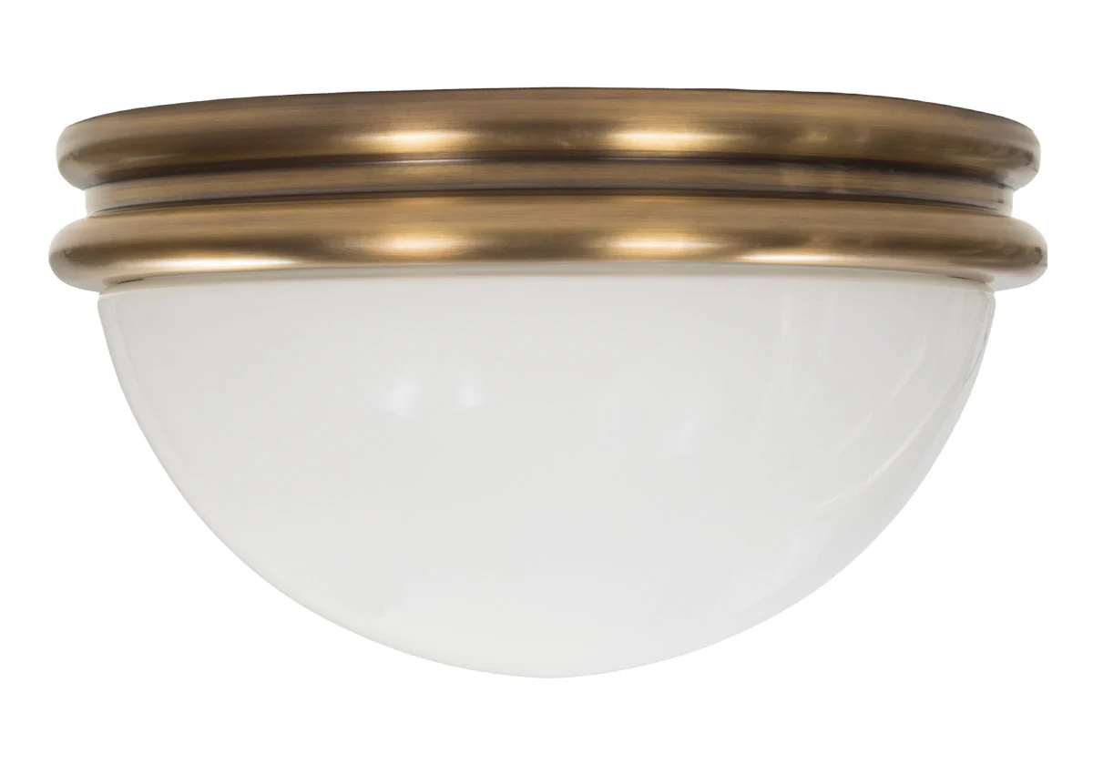 ALYS FLUSH MOUNT | Glass & Brass - Image 3