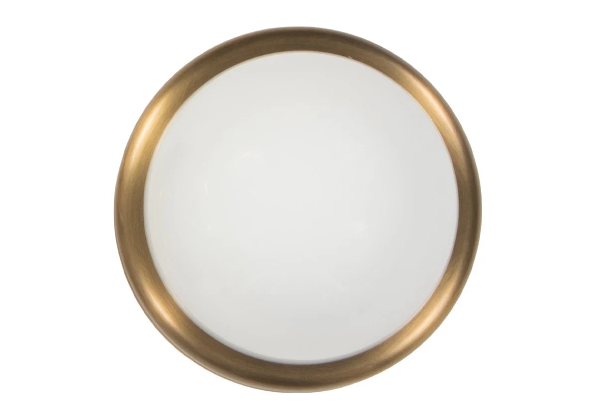 ALYS FLUSH MOUNT | Glass & Brass - Image 4