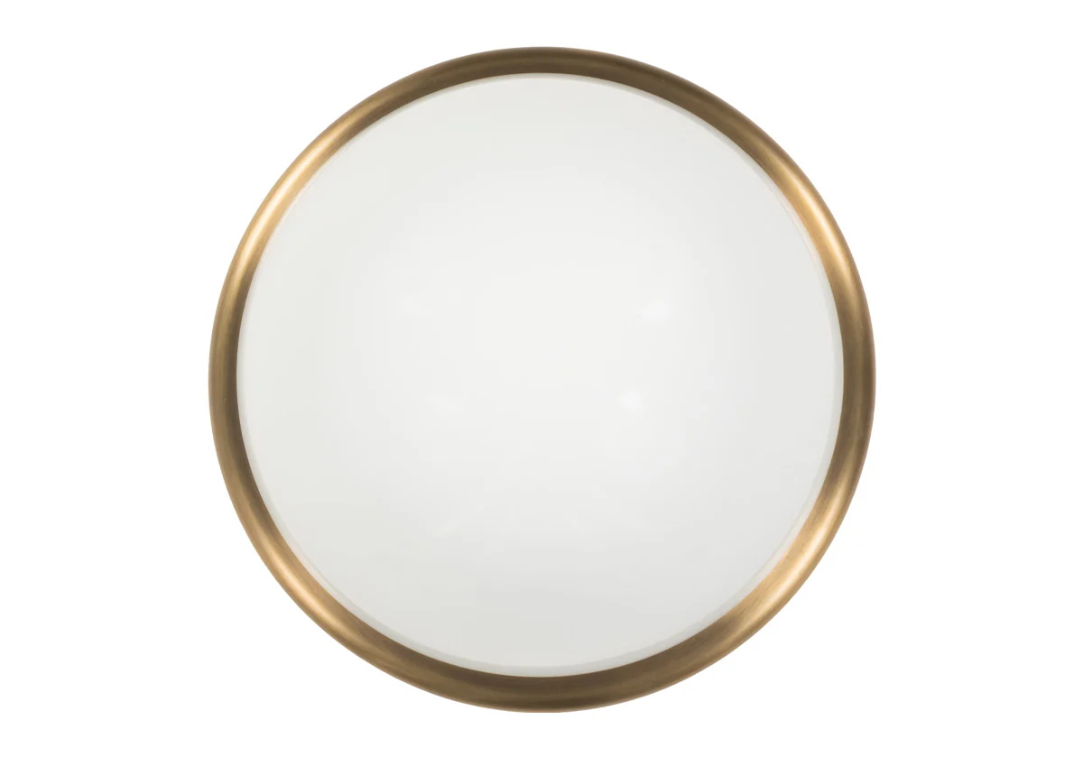 ALYS FLUSH MOUNT | Glass & Brass - Image 5