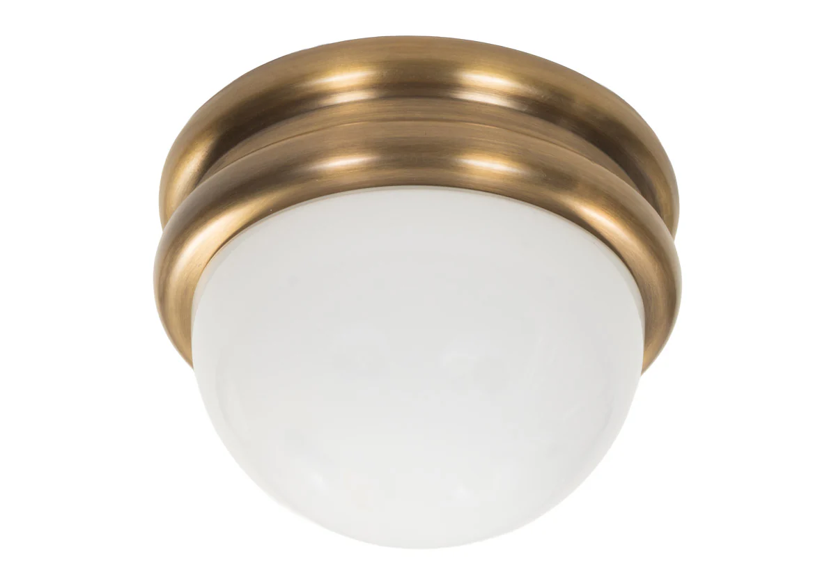 ALYS FLUSH MOUNT | Glass & Brass - Image 6