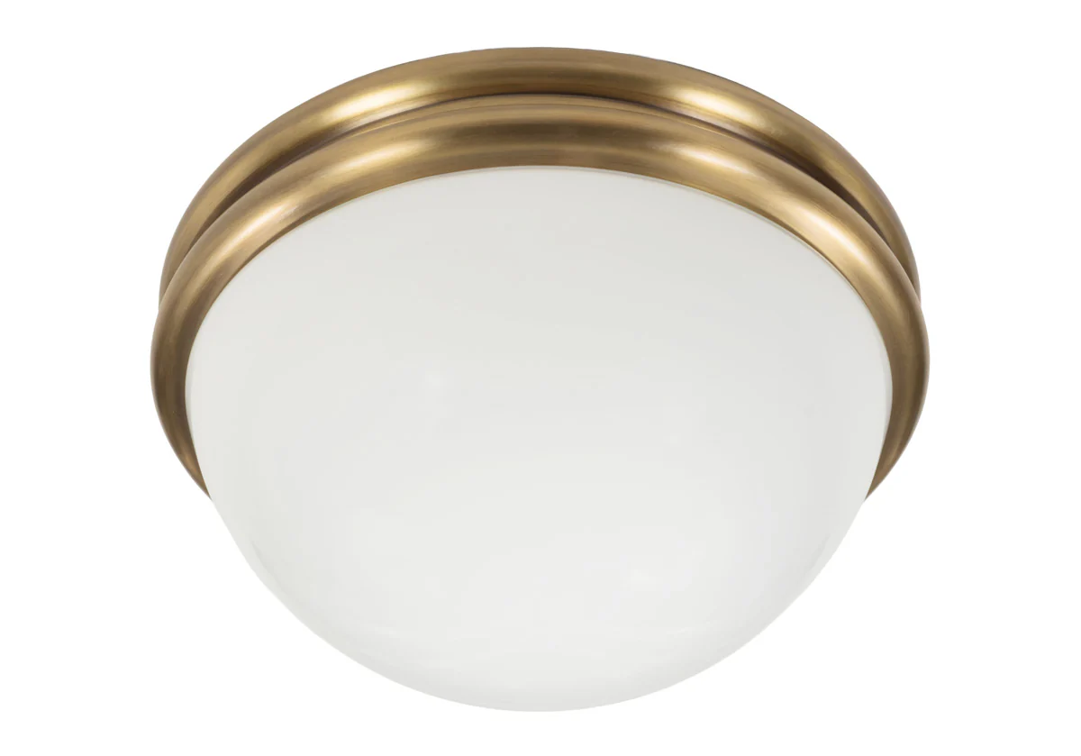 ALYS FLUSH MOUNT | Glass & Brass - Image 7