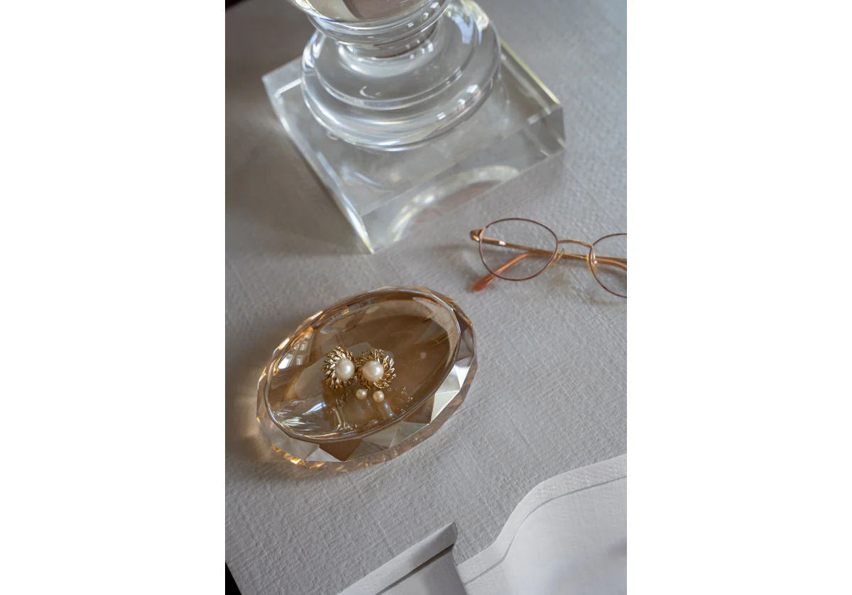 AMBER CRYSTAL DISH - Image 2