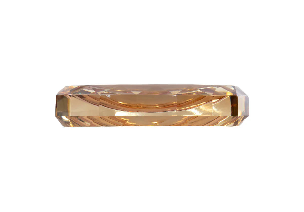AMBER CRYSTAL DISH - Image 3