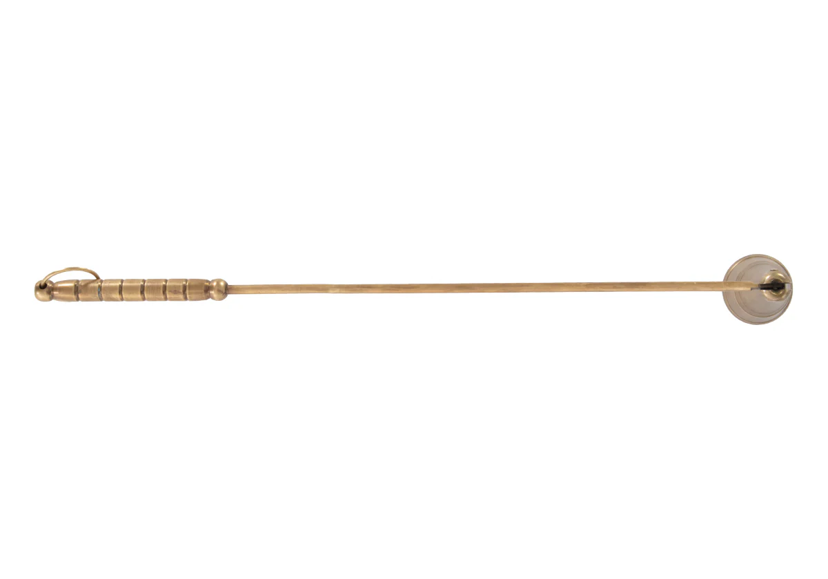 ANTIQUE BRASS CANDLE SNUFFER - Image 11