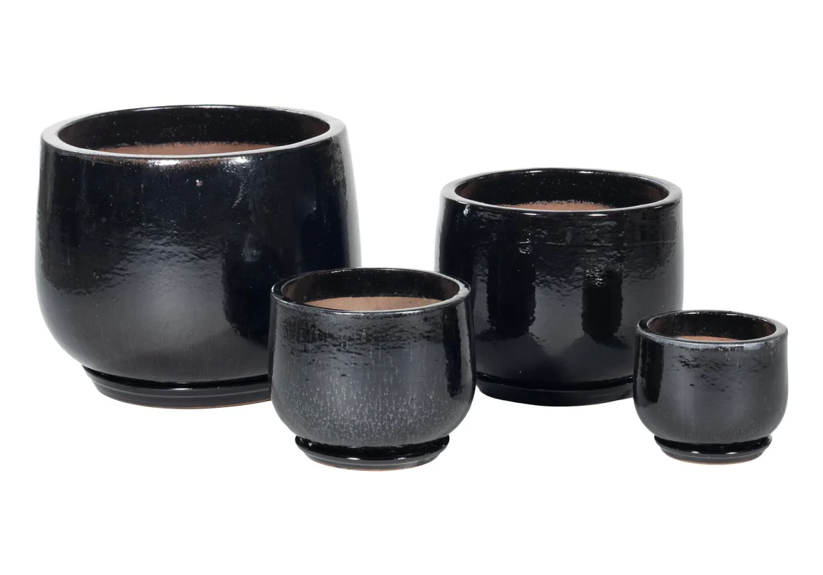 BLACK CERAMIC PLANTERS | Hand Glazed Ebony - Image 3