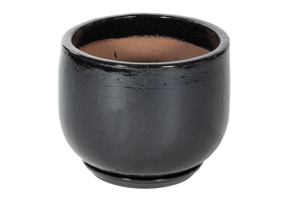 BLACK CERAMIC PLANTERS | Hand Glazed Ebony - Image 6