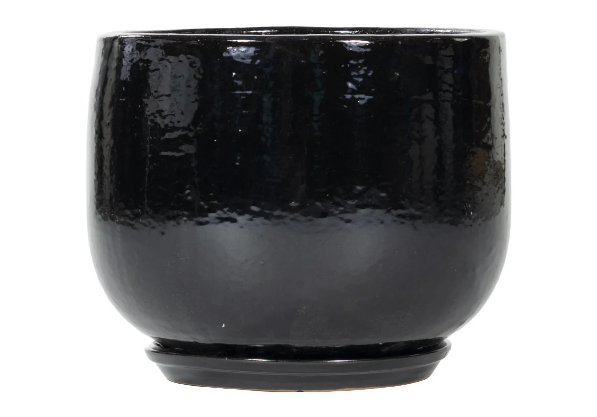 BLACK CERAMIC PLANTERS | Hand Glazed Ebony - Image 7