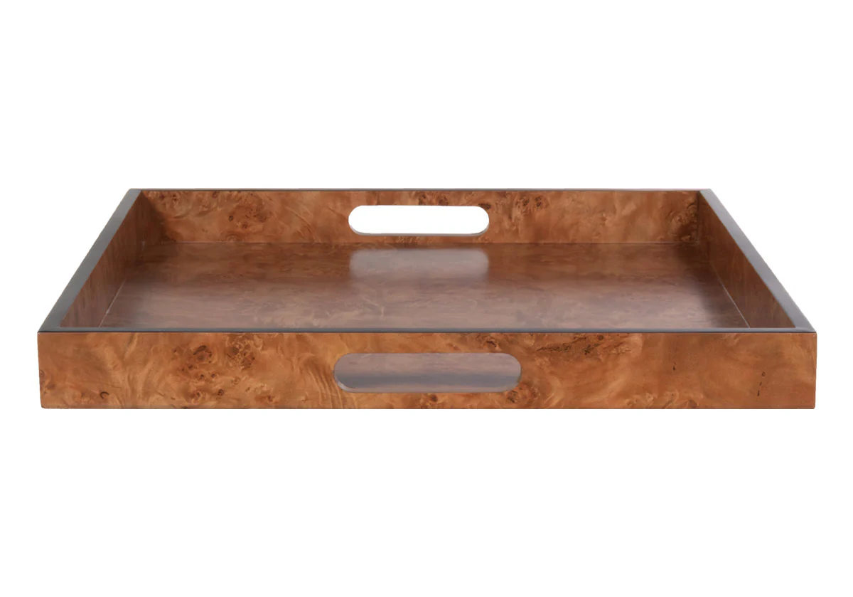 BURLED WOOD TRAY | Matte - Image 10