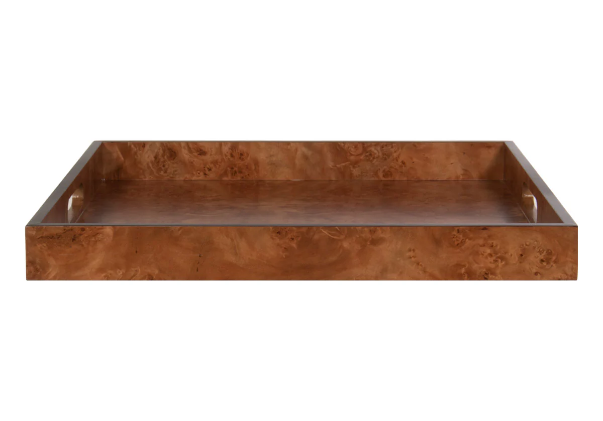 BURLED WOOD TRAY | Matte - Image 12