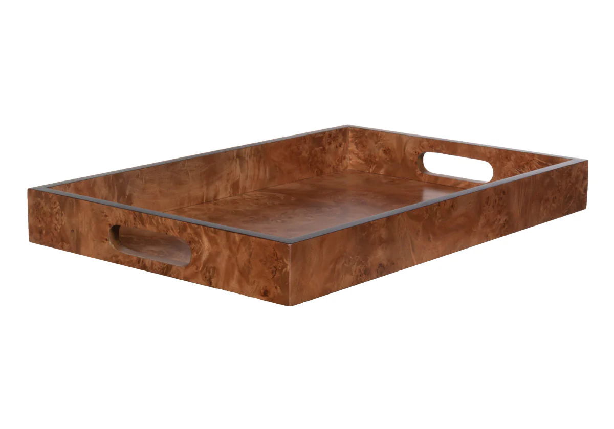 BURLED WOOD TRAY | Matte - Image 14