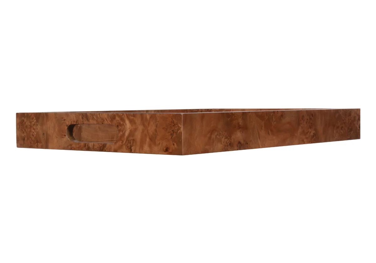 BURLED WOOD TRAY | Matte - Image 15