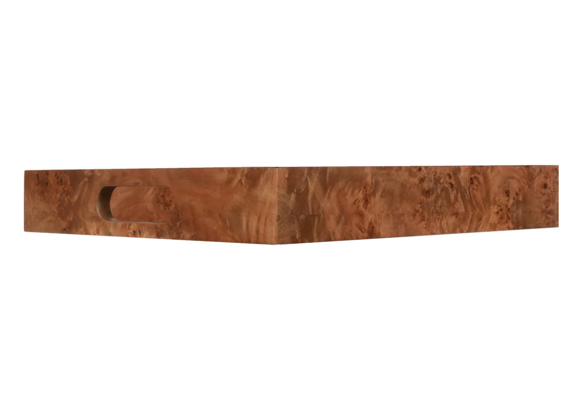BURLED WOOD TRAY | Matte - Image 4
