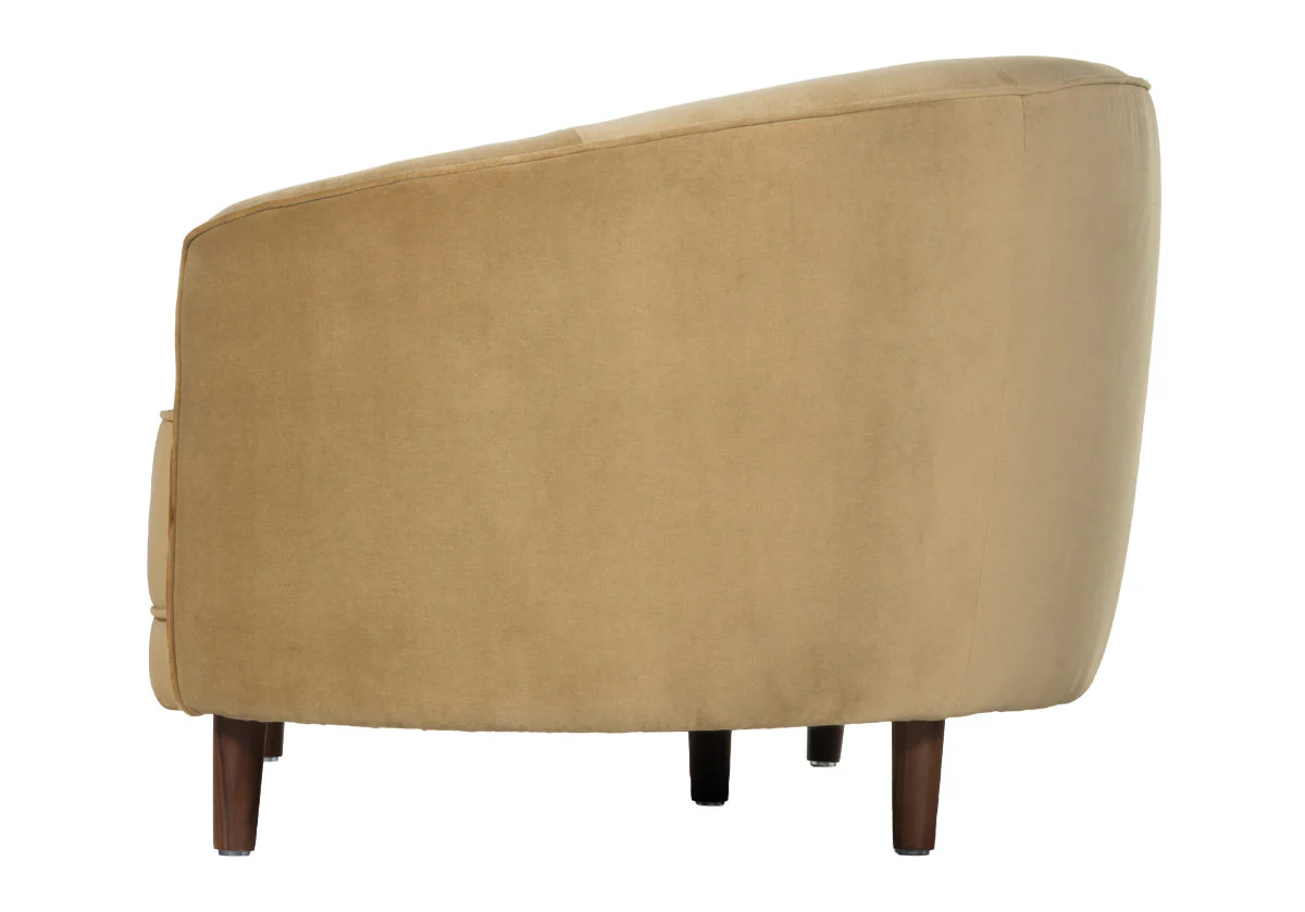 COLETTE CURVED SOFA | Camel Velvet - Image 6