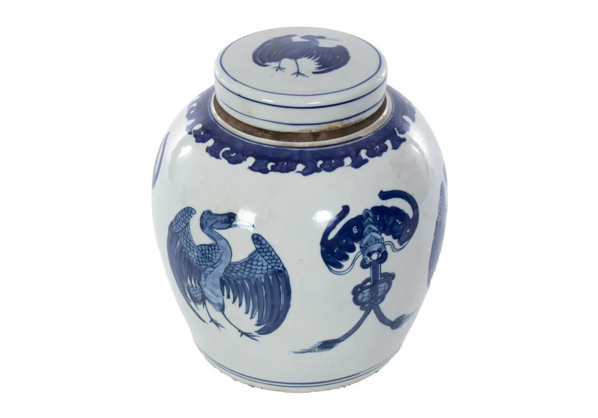 CRANE TEMPLE JAR - Image 10
