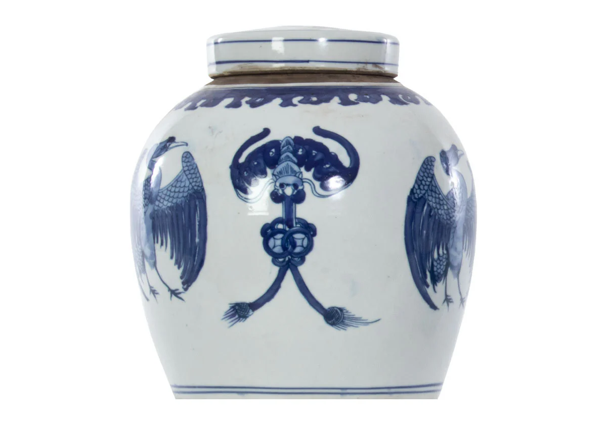 CRANE TEMPLE JAR - Image 9