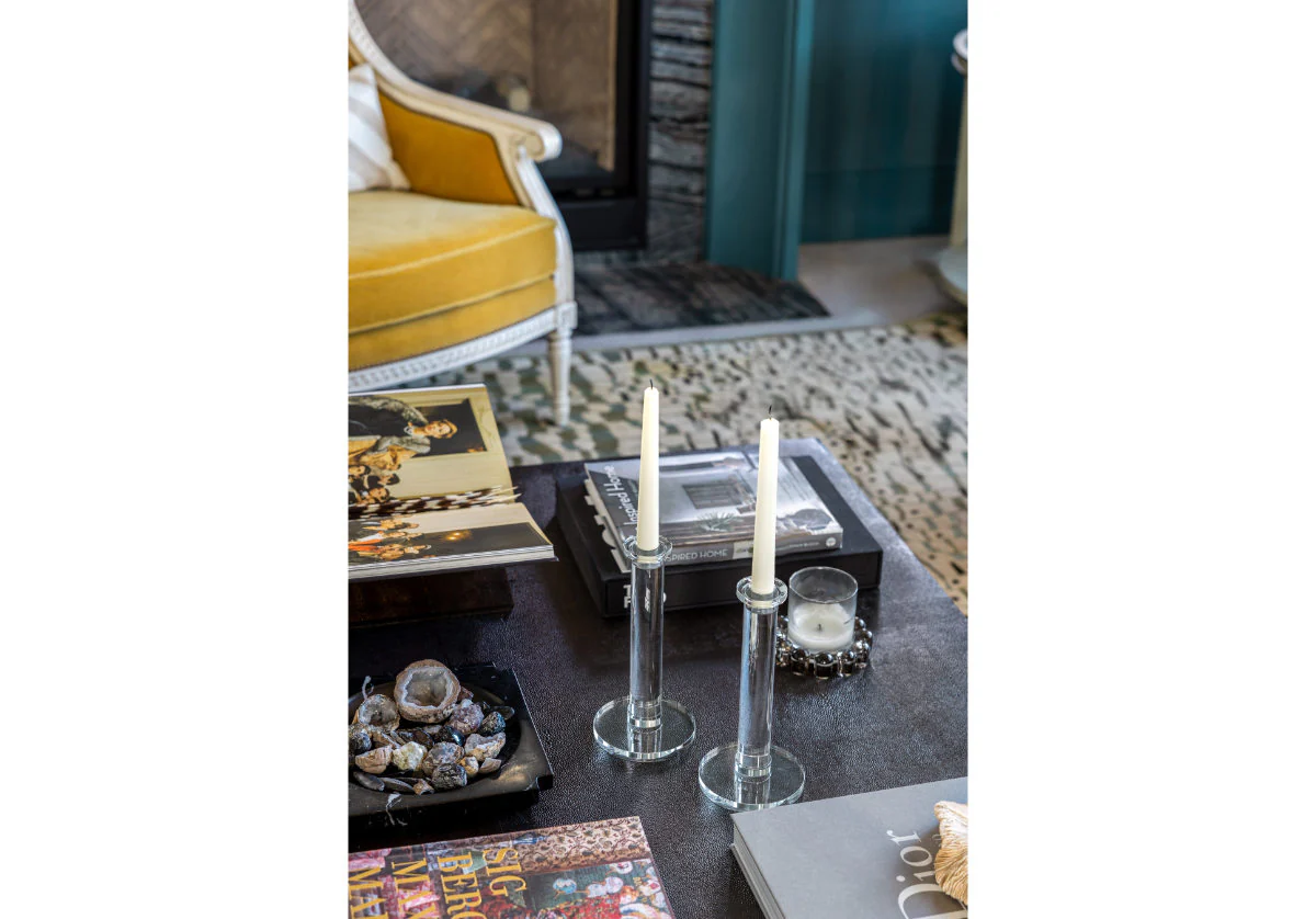 CRYSTAL COLUMN CANDLESTICK | Set of 2 - Image 2