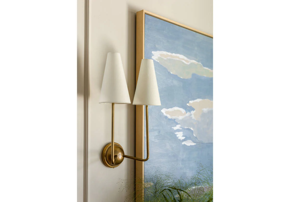 DOUBLE MAUDE SCONCE | Brass - Image 2
