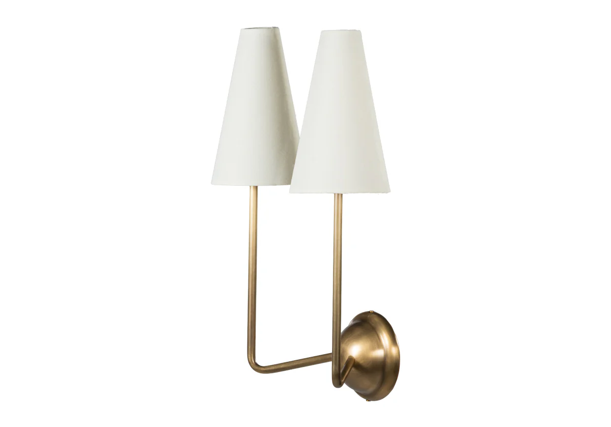 DOUBLE MAUDE SCONCE | Brass - Image 3