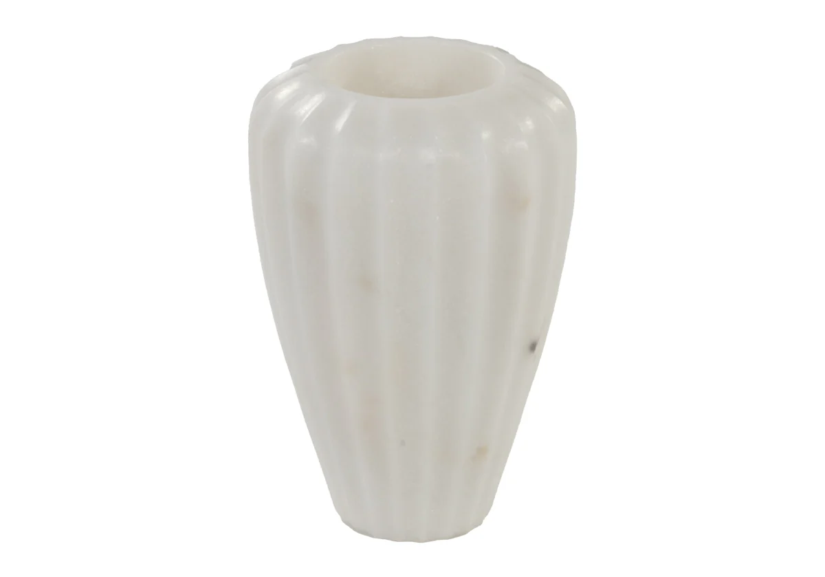 FLORA MARBLE VASE | White - Image 10