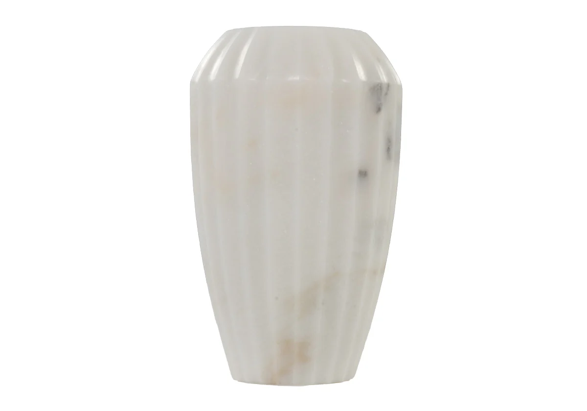 FLORA MARBLE VASE | White - Image 5