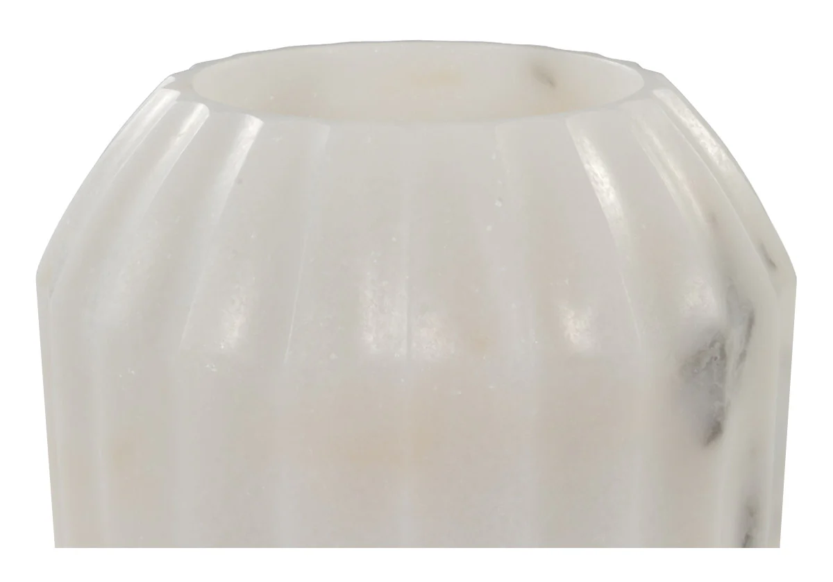 FLORA MARBLE VASE | White - Image 7