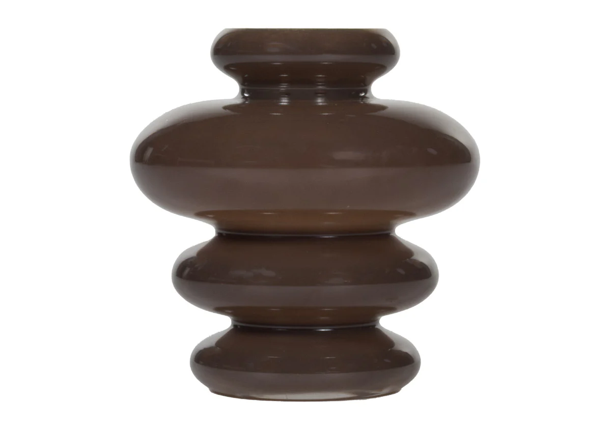 GLASS CHANNEL VASE | Cocoa - Image 5