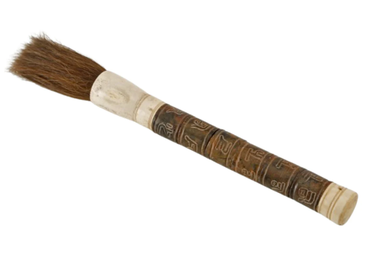 HAND CARVED PICTOGRAPH CALLIGRAPHY BRUSH - Image 2