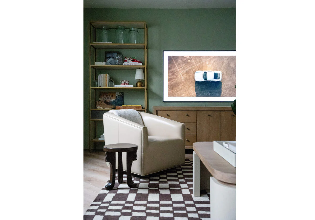 HARVEY SWIVEL CHAIR | Ivory Leather - Image 2