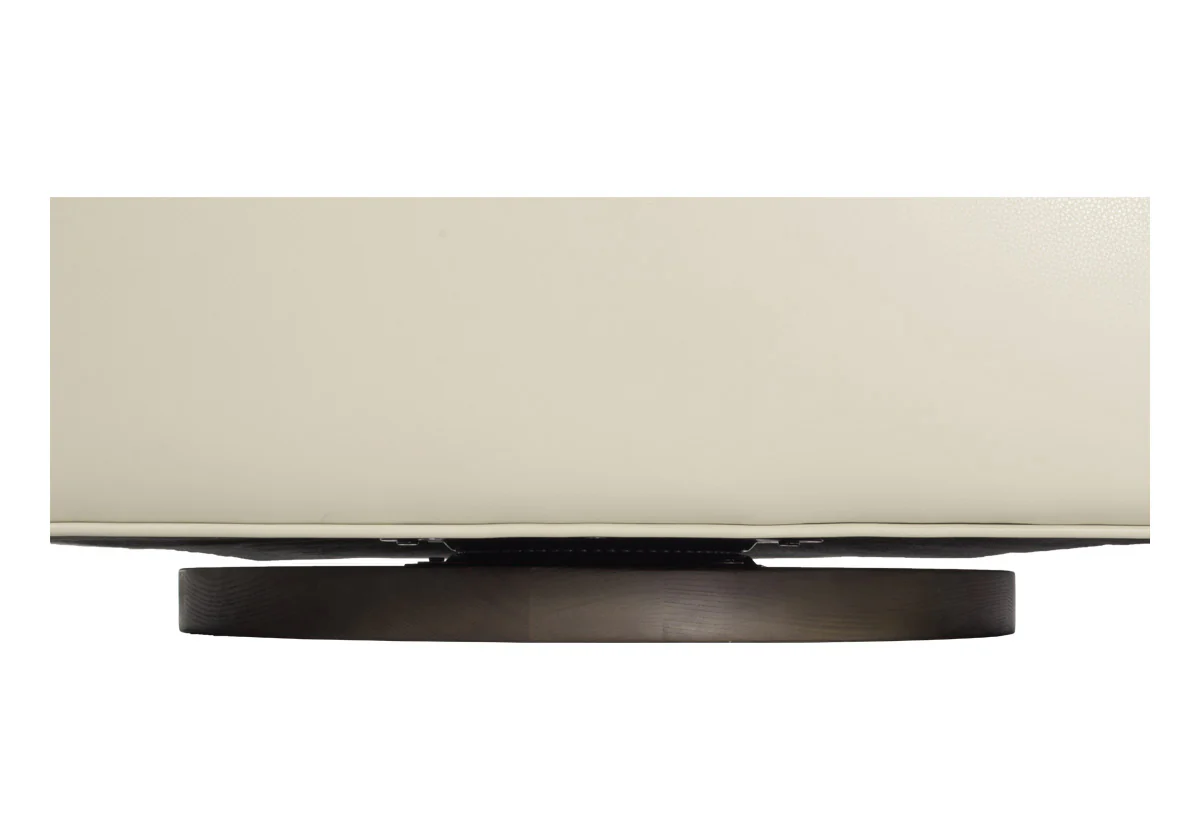 HARVEY SWIVEL CHAIR | Ivory Leather - Image 6
