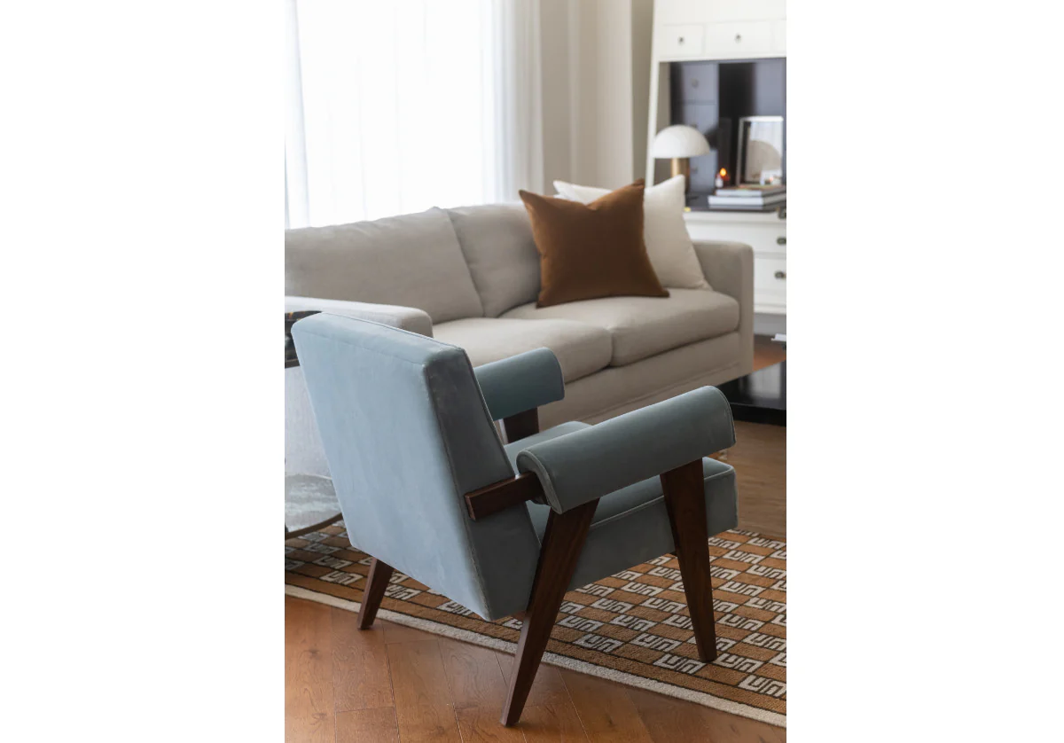 JUDE LOUNGE CHAIR | Capri Vegan Mohair - Image 10