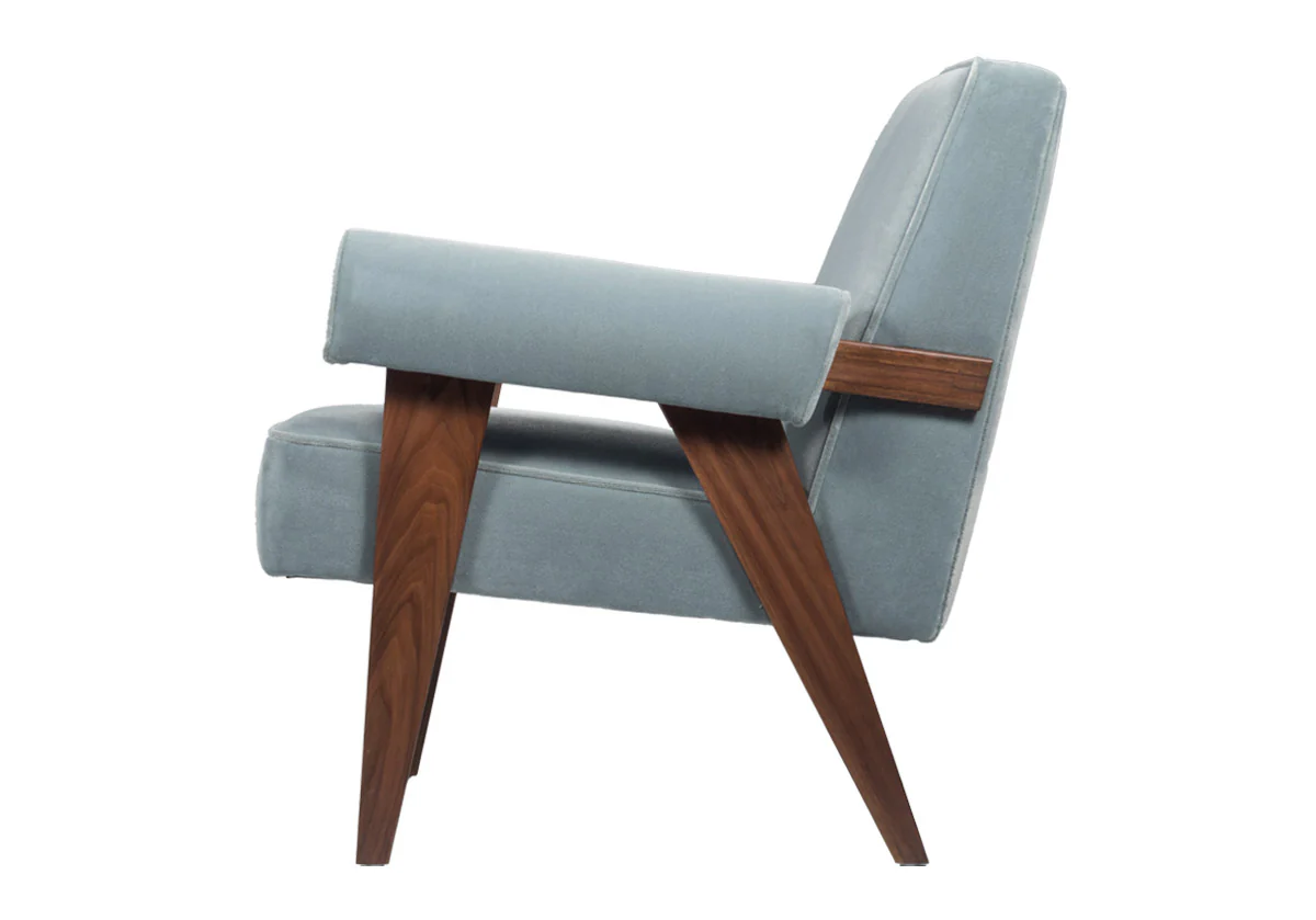 JUDE LOUNGE CHAIR | Capri Vegan Mohair - Image 5