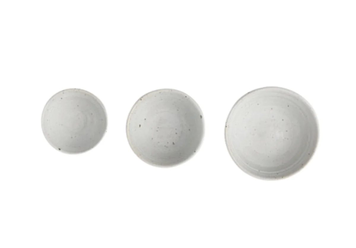 LEON NESTING BOWLS | White Glaze | Set of 3 - Image 2