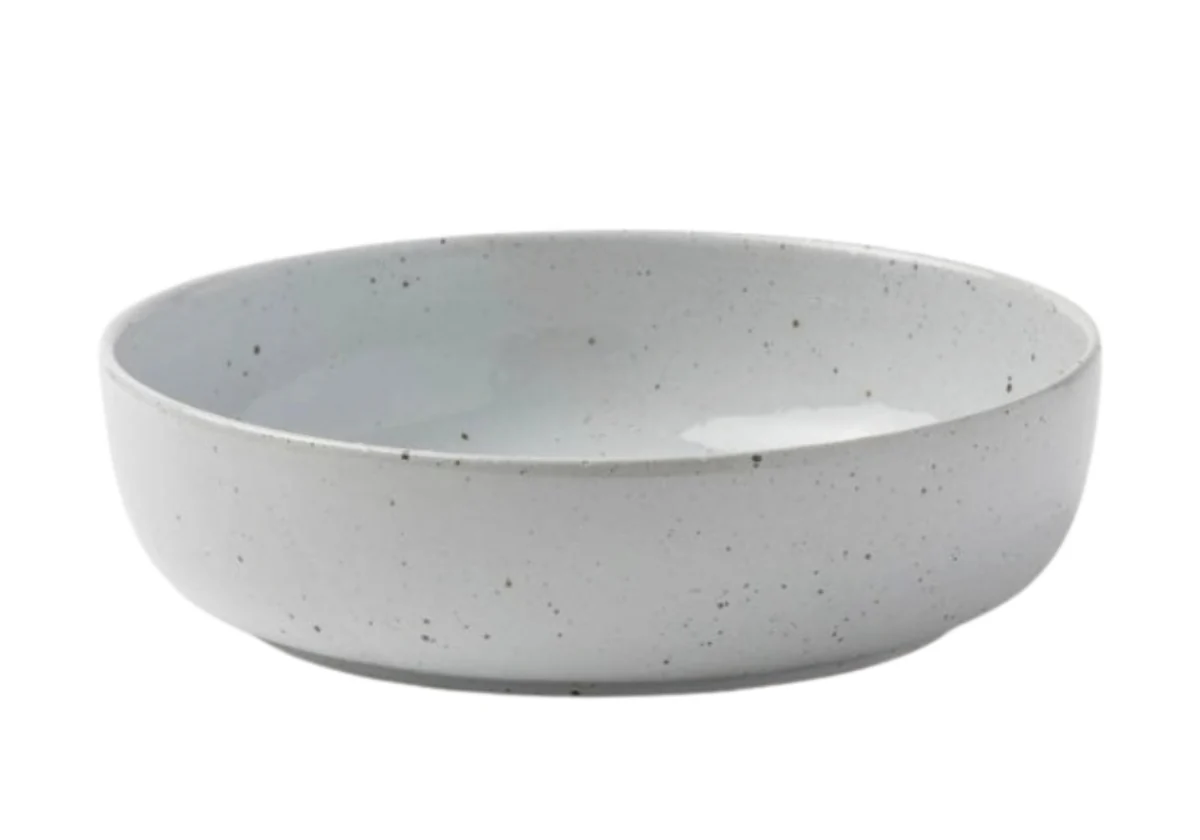 MARCUS SERVING BOWL | White Glaze | Set of 2 - Image 4