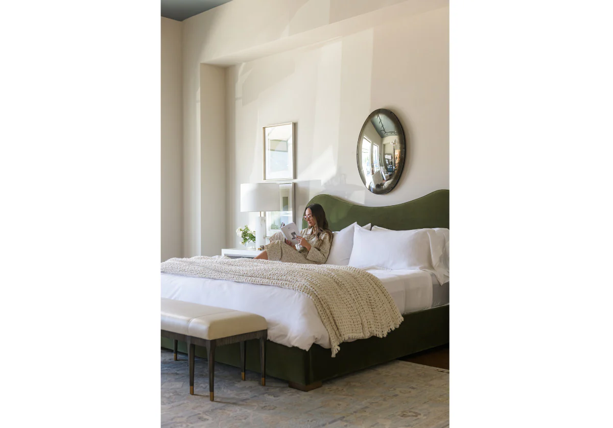 MARLO BED | Moss Velvet - Image 12