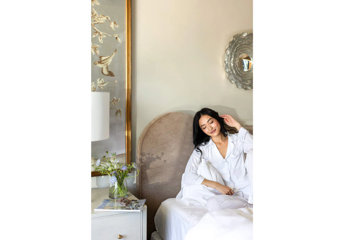 MARLO BED | Fawn Velvet - Image 12