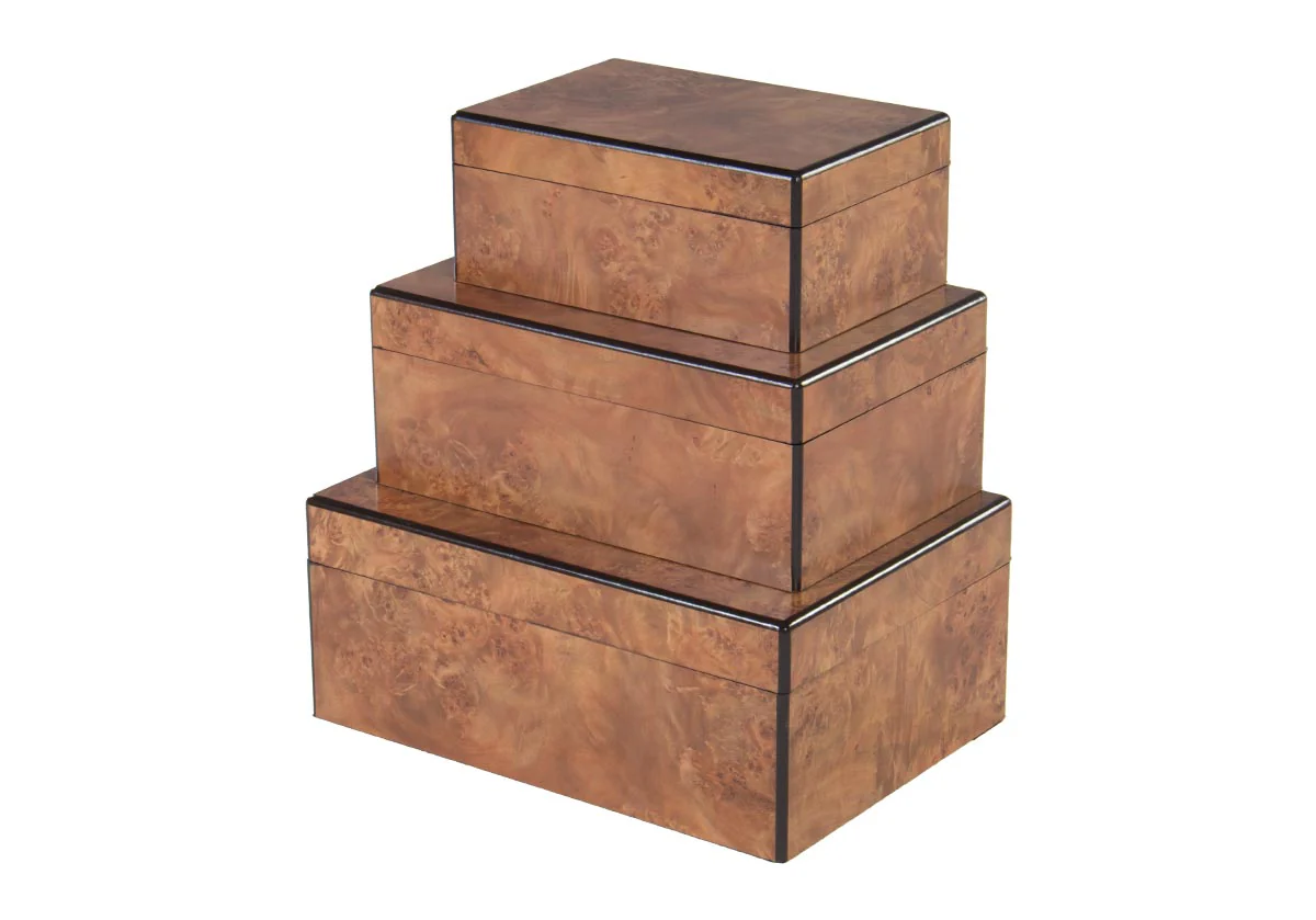 MATTE BURLED WOOD BOX - Image 4