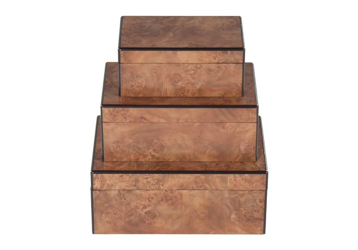 MATTE BURLED WOOD BOX - Image 5