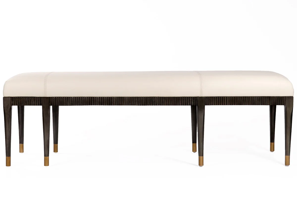 NINA LEATHER BENCH - Image 7