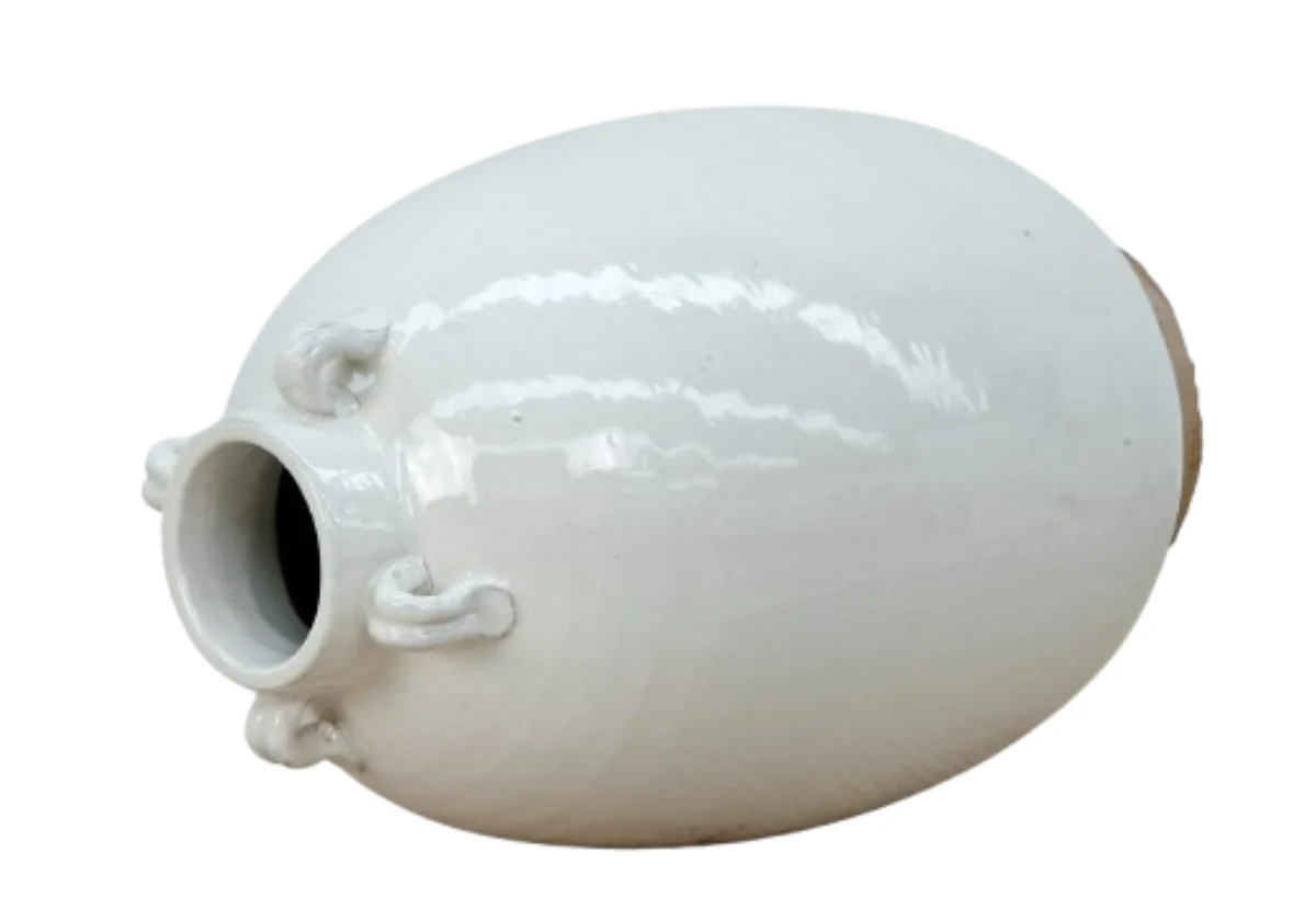 OFF WHITE CERAMIC POT - Image 2