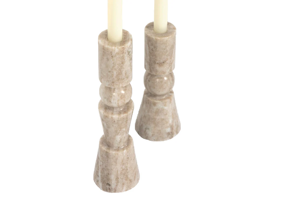 ROSETTE TAPER CANDLESTICKS - Image 2