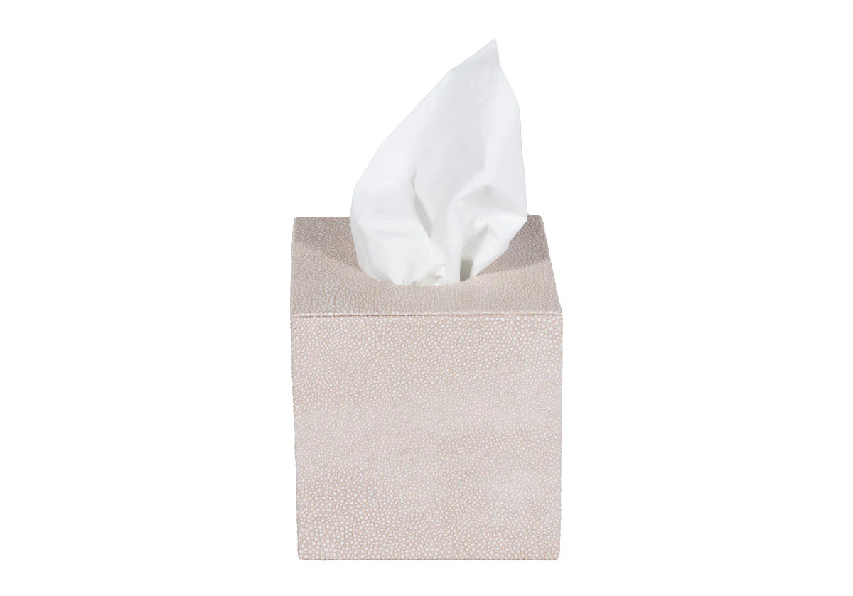 SHAGREEN TISSUE BOX | Taupe - Image 2