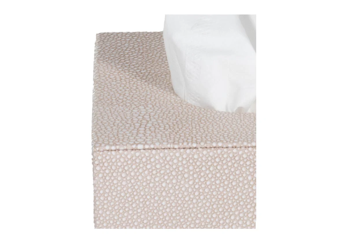 SHAGREEN TISSUE BOX | Taupe - Image 3