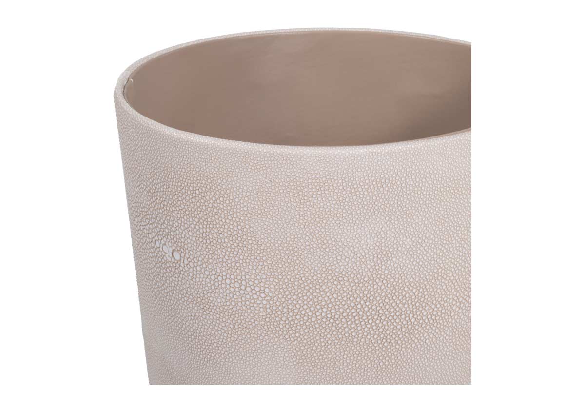 SHAGREEN WASTEBASKET | Taupe - Image 3