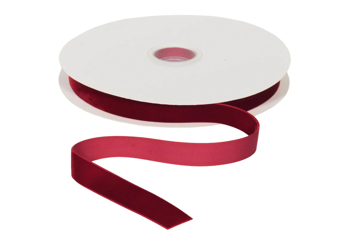 SHERRY VELVET RIBBON | .75 - Image 3
