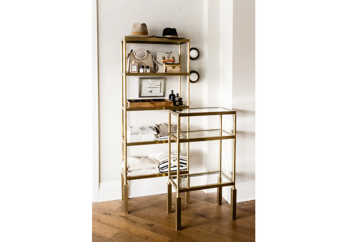 TALL BEATRICE BRASS ETAGERE - Image 11