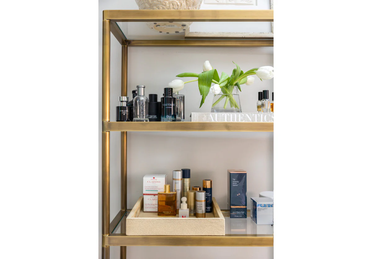 TALL BEATRICE BRASS ETAGERE - Image 8